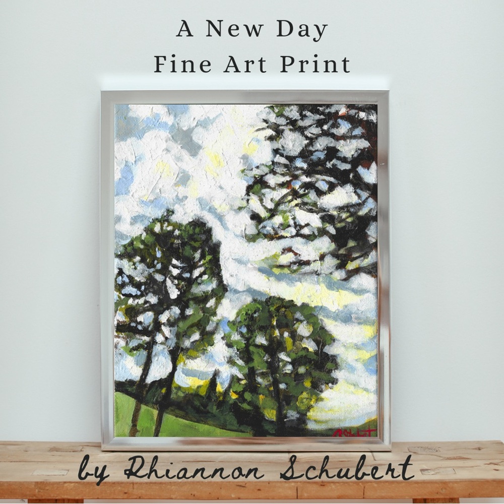 Vibrant Landscape Art Print 8x10” inch, unframed Wall Decor